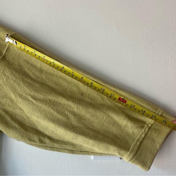 American Eagle Women’s XL Yellow Textured Henley Pullover Long Sleeve Casual Top - Picture 7 of 11